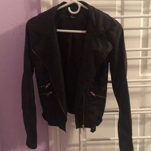 Faux leather jacket